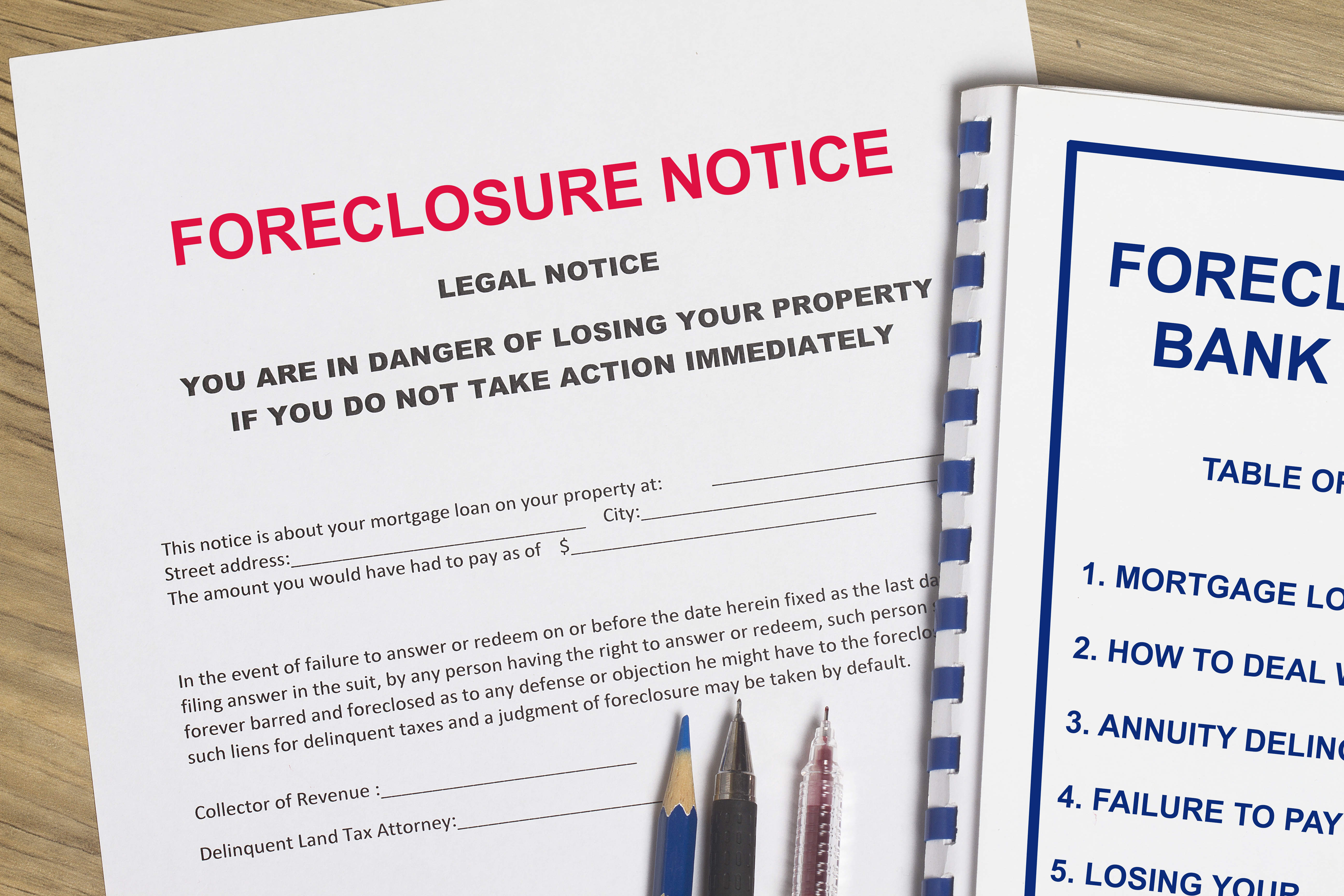 occupancy verification inspections foreclosure notice